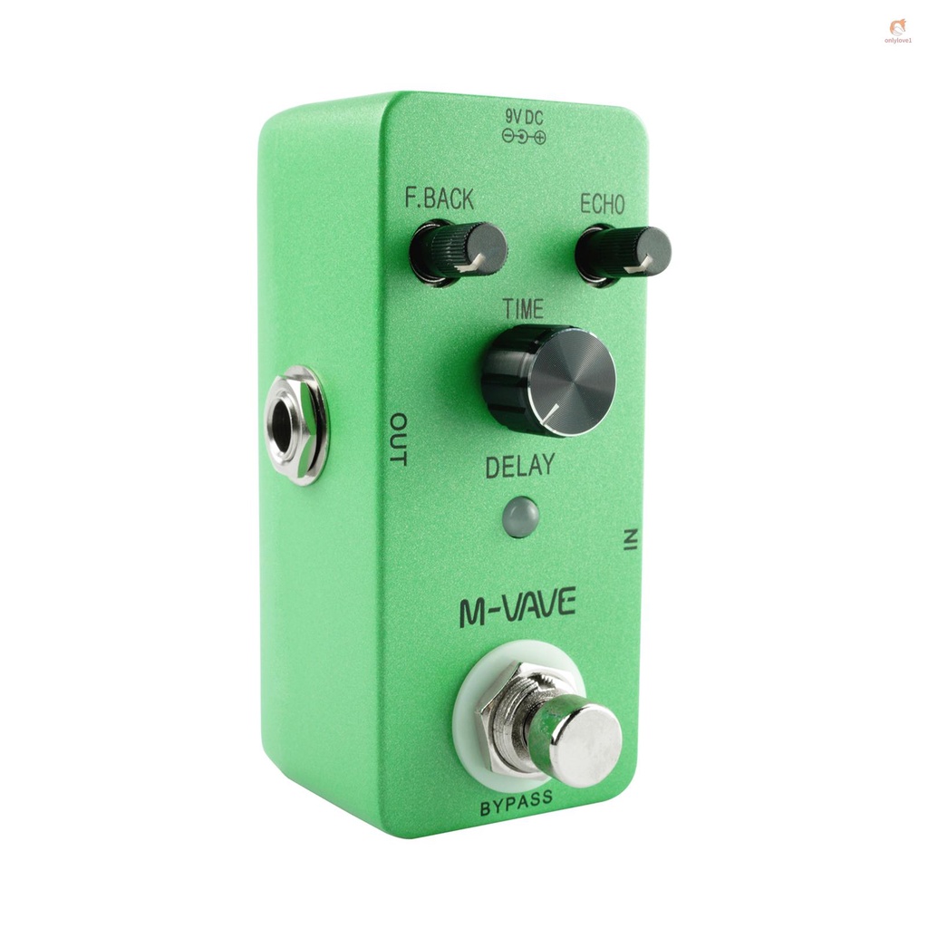 M-vave Delay แป้นเหยียบเอฟเฟคกีตาร์อะนาล็อก โลหะผสมสังกะสี