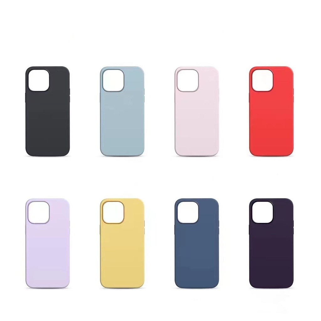 เคสโทรศัพท์มือถือ ซิลิโคน ลายโลโก้แอนิเมชั่น สีพื้น สําหรับ iPhone 14pro 14promax