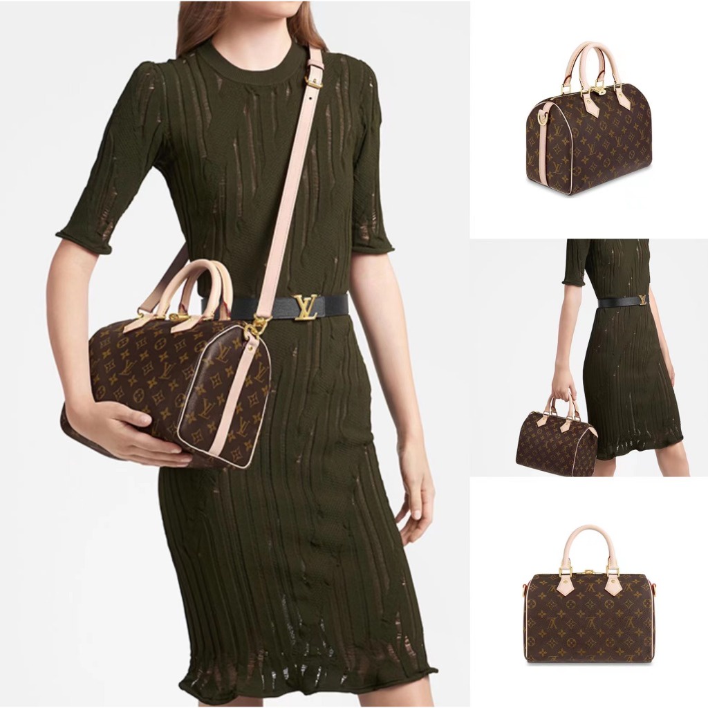 Louis Vuitton/SPEEDY 25/cross-body bag/กระเป๋าถือ/แท้100%