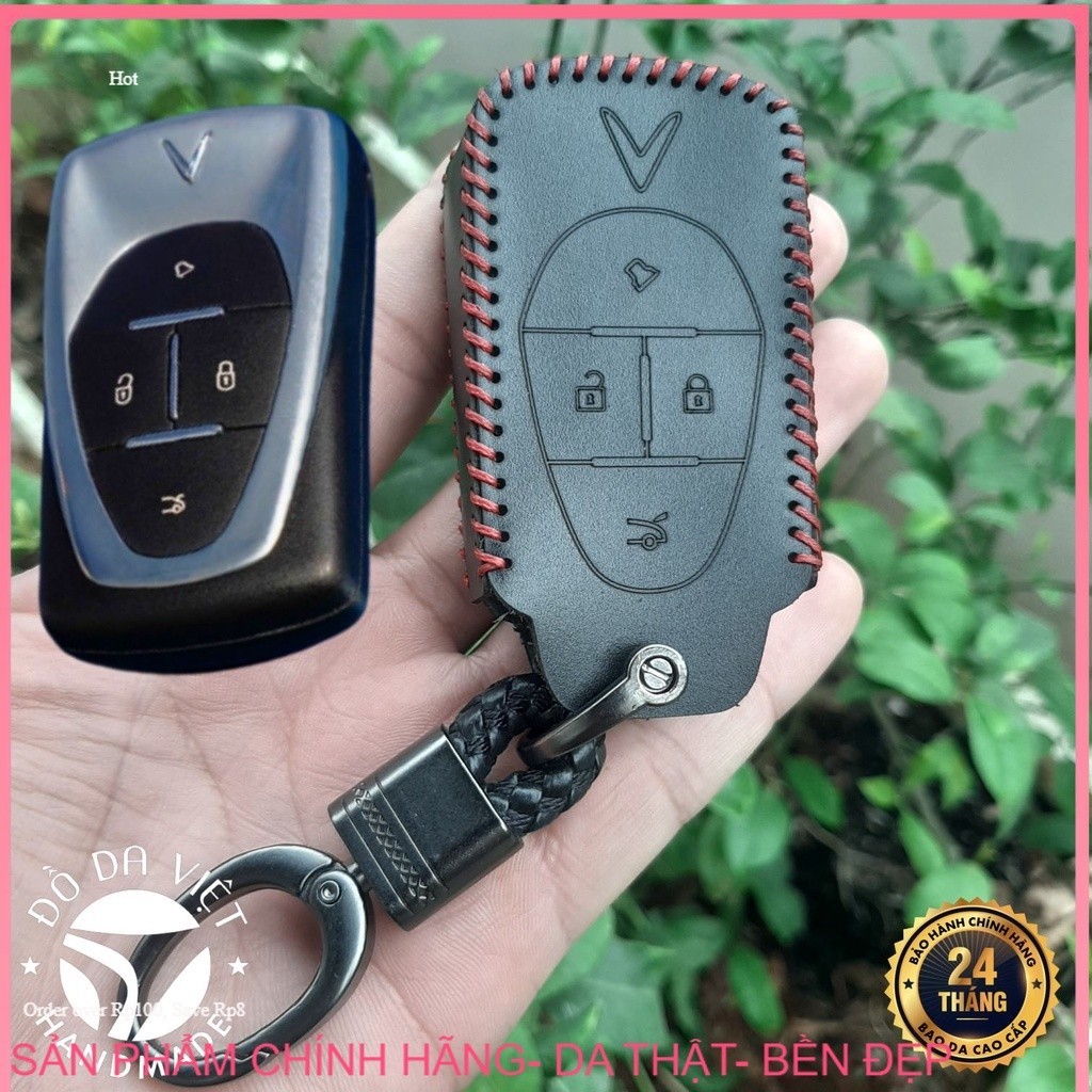 Vinfast E34, VF E34, VF8, 9 เคสกุญแจรถไฟฟ้า VFE34, VF8, VF9... หนังแท้ 100% 2 ปี