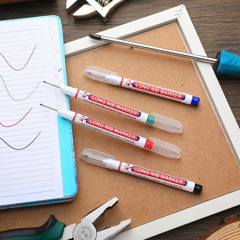 ปากกามาร์คเกอร์ 20มม. ปากกามาร์คเกอร์อเนกประสงค์ ปลายยาว กันน้ำ เหมาะกับงานช่างไม้และงานก่อสร้าง DIY - รูปที่ 5