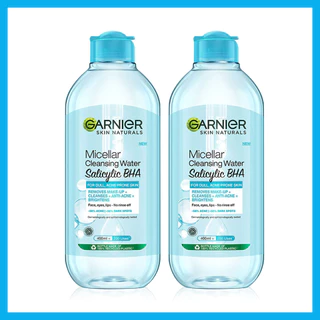 Garnier Skin Naturals Micellar Cleansing Water Salicylic Bha [400ml x 2pcs].