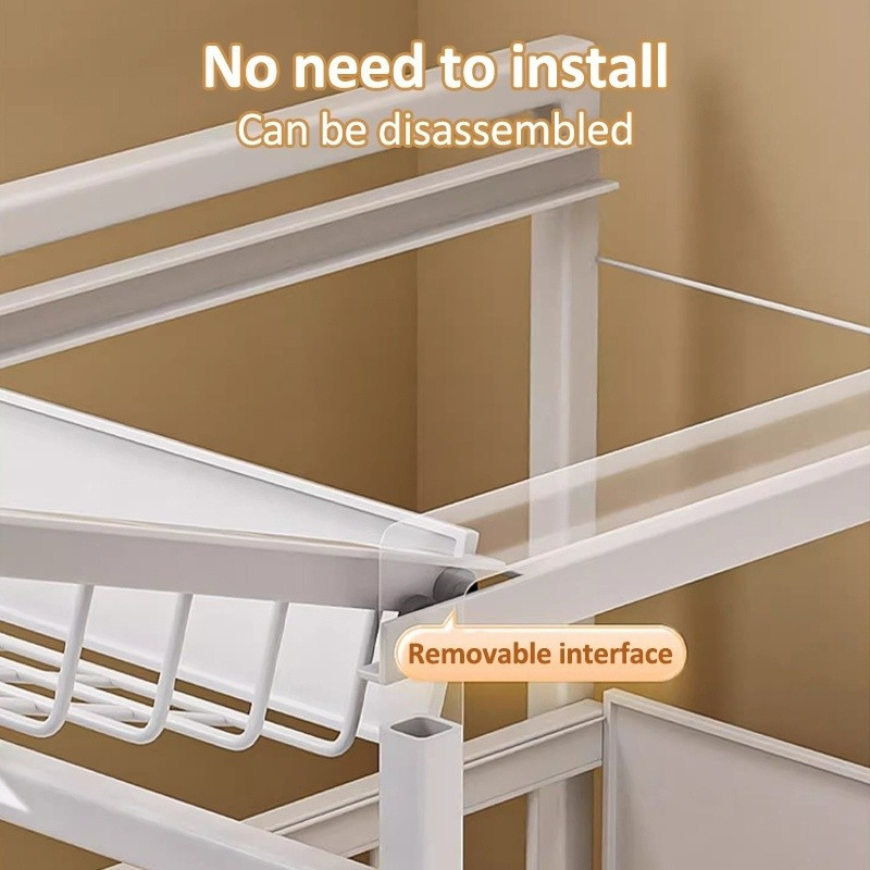 Simplejoy ชั้นวางของลิ้นชักออแกไนเซอร์ ตะกร้าดึงเก็บของในครัว ใช้งานสะดวก ทนทาน - รูปที่ 3