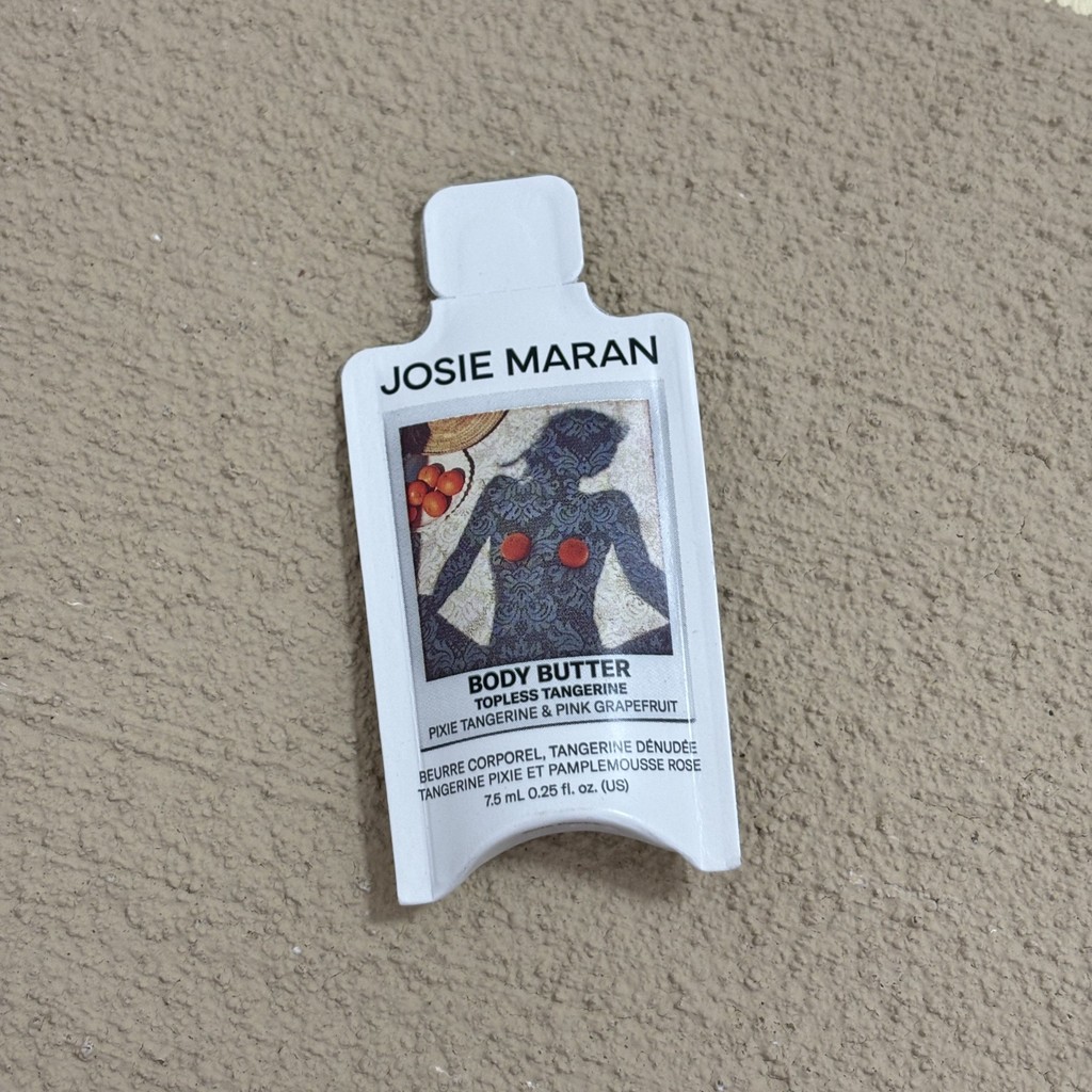 Josie Maran Mini Topless Tangerine - Whipped Argan Oil รีฟิล Firming Body Butter 7.5ml