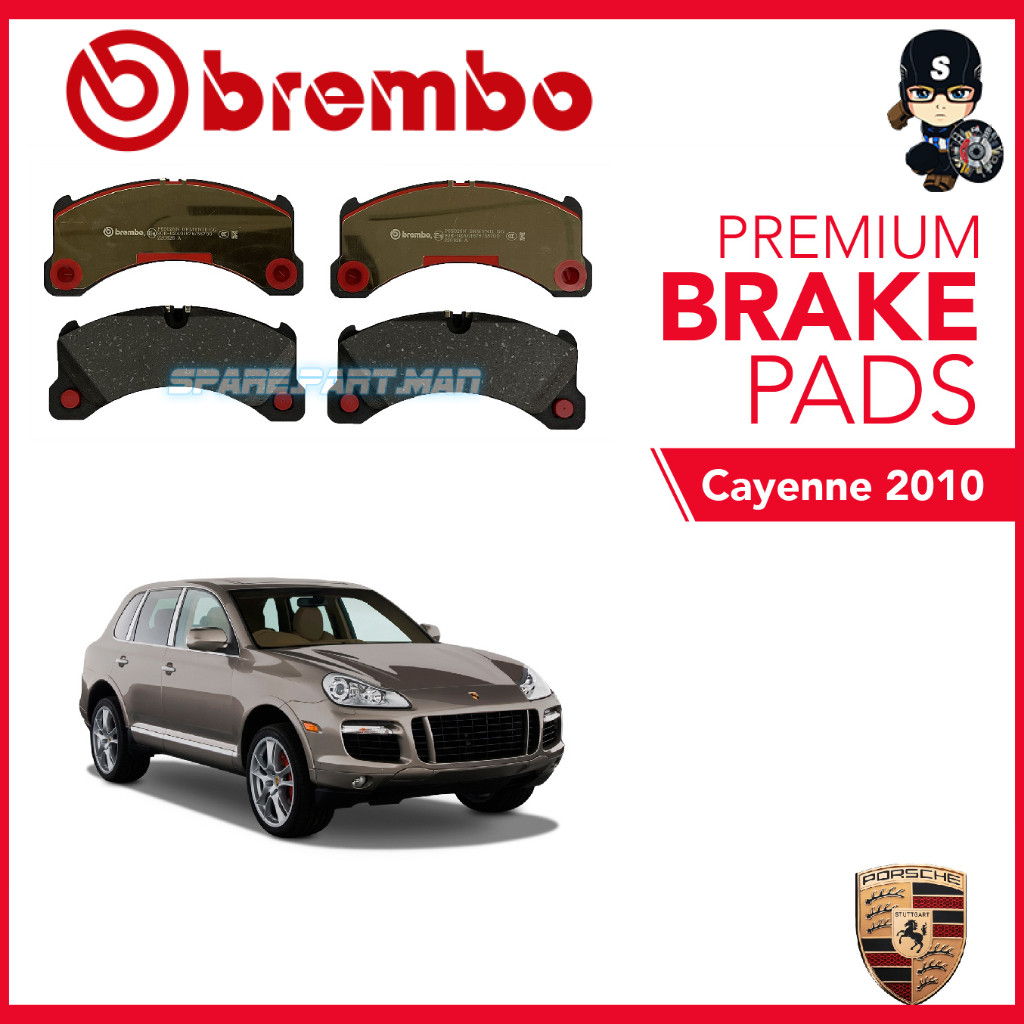 ผ้าเบรคหน้า BREMBO NAO Porsche Cayenne 2010, 19Z