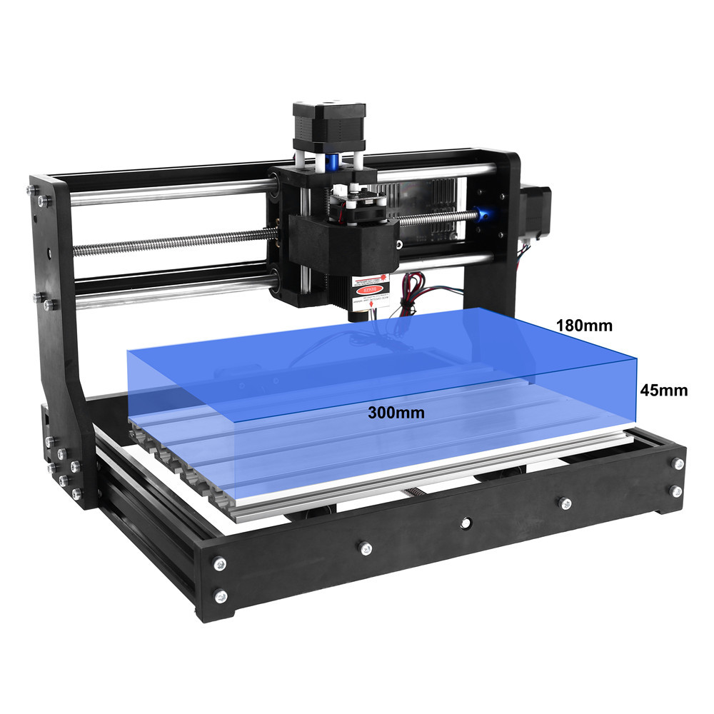 LOCAL Upgrade Version CNC 3018 Pro Engraving Machine, 3 Axis Mini DIY CNC Router Kit