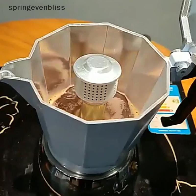 Springevenbliss Moka Pot Splash Coffee Pot พร้อมวาล์วอลูมิเนียม Splash Moka Pot อุปกรณ์เสริม Springe