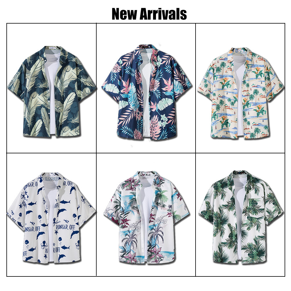 LoveIs Bra (F945) เสื้อฮาวายโอเวอร์ไซส์ เท่สุดๆ ใส่ได้ทั้งชายและหญิง 🌸🌺