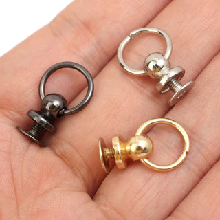 20ชิ้น ทําเอง จุกนมหลอก อุปกรณ์เล็บ-สกรูหมุดดึงแท็บ-สําหรับเคสโทรศัพท์,ชิ้นส่วนตุ๊กตา-กระเป๋าถือรองเท้าหนังหัวเข็มขัด-ถอดออกได้,อเนกประสง