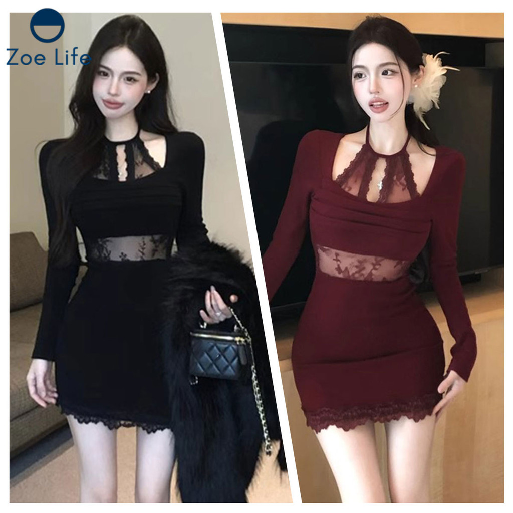 ชุดเดรสแขนกุดสีแดงลูกไม้ สำหรับสาวๆ สวยหรูในช่วงเทศกาล