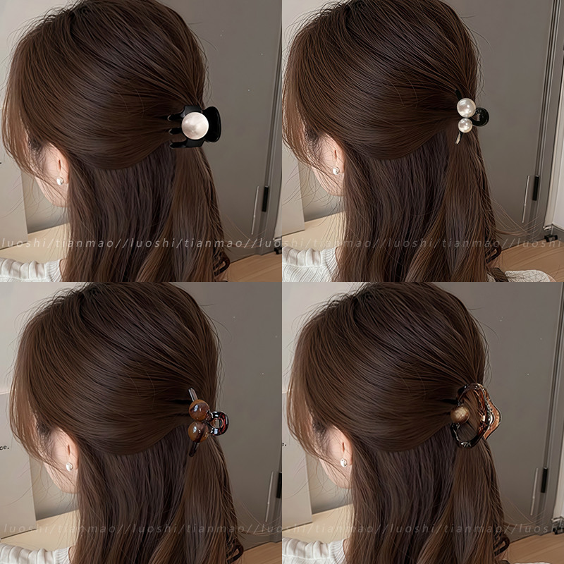 High-End Feeling Half-Tie Hair Small Grab Clip Female 2026 กิ๊บติดผมสไตล์ใหม่ ราคา ถูกที่สุด ดีลบีเคเค แกลเลอรีภาพที่ 2