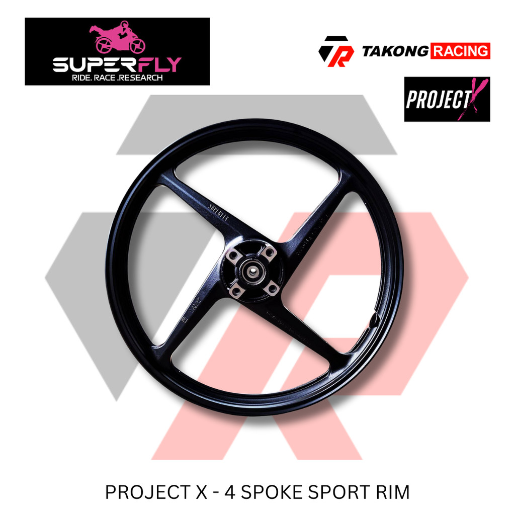 SUPERFLY Project X 4 Spoke Sport Rim - Y16ZR (ABS)