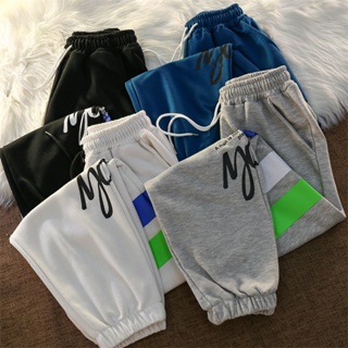 1134 New spring and autumn fashionable sports trousers slimming loose casual mens and womens sweatpants leggings