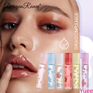 50ml Dragon Ranee น่ารักไม่มีสี Lip Oil Lip Balm Moisturizing Hydrating Lip Care น้ำมัน 6pcs yuee