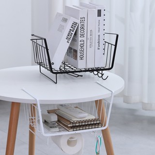 Spot second delivery# interlayer hanging basket wrought iron clothes cabinet hanging storage basket household hanging rack multi-functional layered storage rack 8cc