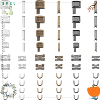 Suhu ชุดอุปกรณ์ซ่อมแซมซิป โลหะ 3 สี แบบเปลี่ยน ขนาด 3 5 8 10 สําหรับจักรเย็บผ้า