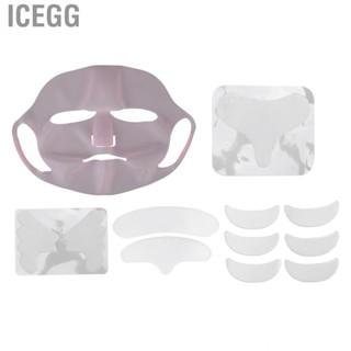 Icegg Silicone   Set Toxic Free Breathable Facial Neck  Pad