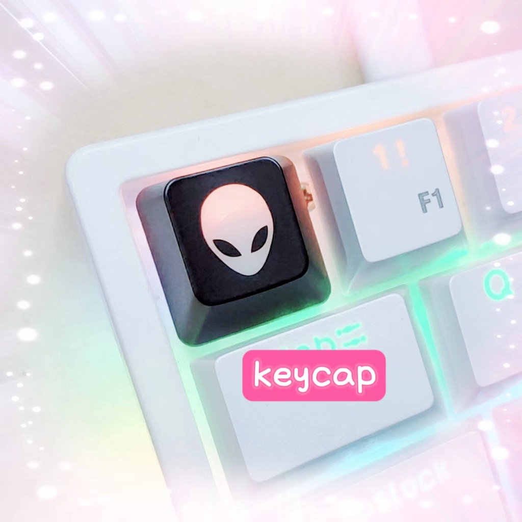 Alienware ปุ่มกดคีย์บอร์ด แบบโปร่งแสง ลายเอเลี่ยน BKYD 1 ชิ้น