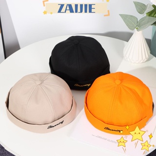 Zaijie24 หมวกโดม หมวกเบสบอล หมวกฮิปฮอป ปรับได้ สไตล์วินเทจ