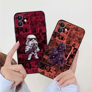 เคสโทรศัพท์มือถือนิ่ม เนื้อแมตต์ ลาย Star Wars Darth Vader สําหรับ IPhone 14 13 12 11 Promax 14Plus Mini X XS XR XSMAX 6 6s 5 5S 6plus 6splus 7 8 SE2020 7plus 8Plus DC1301