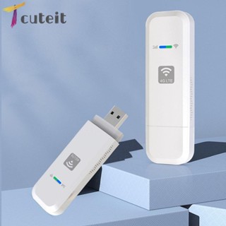 Tcuteit เราเตอร์ WiFi 4G LTE USB 150Mbps แบบพกพา ปรับได้ สําหรับเดินทางกลางแจ้ง