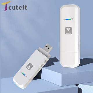 Tcuteit เราเตอร์ WiFi 4G LTE USB 150Mbps แบบพกพา ปรับได้ สําหรับเดินทางกลางแจ้ง