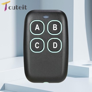 Tcuteit รีโมตคอนโทรลประตูโรงรถ 4 ปุ่ม สําหรับประตูโรงรถ