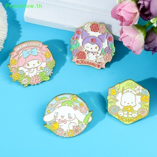 Peacellow Kawaii Sanrio เข็มกลัด ลายการ์ตูน Hello Kitty Pochacco Cinnamoroll เครื่องประดับ สําหรับเด็ก