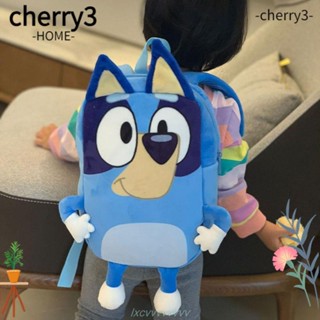 Cherry3 กระเป๋าเป้สะพายหลัง ขนาดเล็ก ลายการ์ตูนสุนัข สีฟ้า สําหรับเด็กผู้ชาย และเด็กผู้หญิง