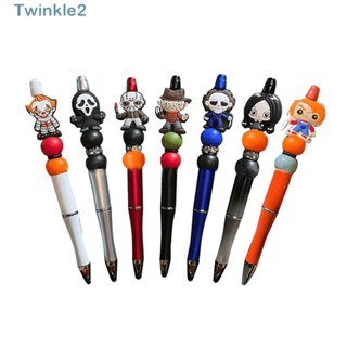 Twinkle ปากกาลูกลื่น พลาสติก ซิลิโคน ลายการ์ตูนภาพยนต์สยองขวัญ สําหรับนักเรียน
