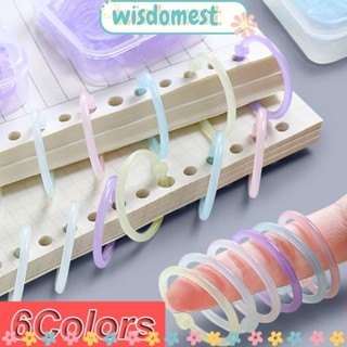 WISDOMEST แหวนพลาสติก รูปใบไม้ ขนาด 15 มม. 20 มม. 25 มม. Diy จํานวน 32 ชิ้น