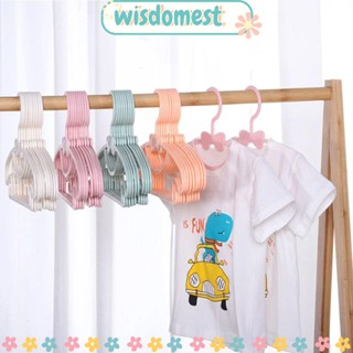 WISDOMEST ชั้นวางเสื้อผ้า ผ้าขนหนู แบบพกพา สําหรับเด็ก 5 ชิ้น