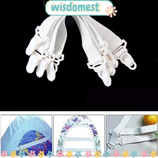 Wisdomest สายรัดผ้าปูที่นอน 4 ชิ้น