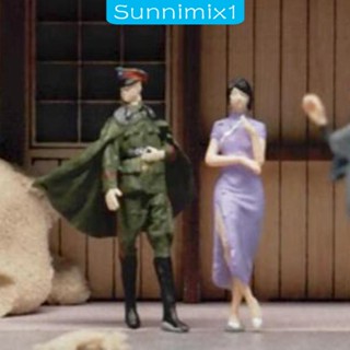 [Sunnimix1] โมเดลฟิกเกอร์ สเกล 1:64 สําหรับภูมิทัศน์ดิโอราม่า สถานีรถไฟ