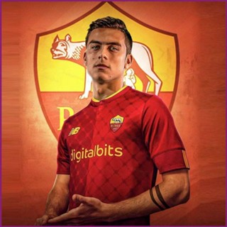 เสื้อกีฬาแขนสั้น ลายทีมชาติฟุตบอล NP2 2022-2023 AS Roma No.10 Dybala พลัสไซซ์ PN2