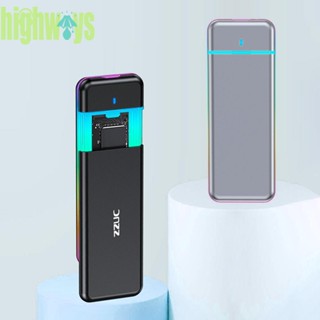 ใหม่ เคสอลูมิเนียม RGB M.2 SSD 10Gbps M2 NGFF NVMe SSD USB3.1 Gen2 สําหรับ M.2 SSD 2230 2242 2260 2280 [highways.th]