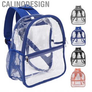 Calinodesign Large Clear Backpack  PVC Transparent for Shopping