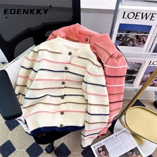 EOENKKY  เสื้อแฟชั่นผู้หญิง เสื้อแขนยาว คลุม ไหมพรม ครอปเสื้อแขนยาว  สวย Trendy Comfortable สวยงาม WMY23906CP 36Z230909