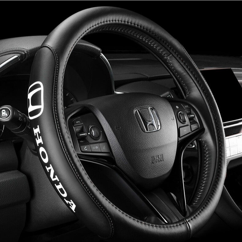 ปลอกหนังหุ้มพวงมาลัยรถยนต์ สําหรับ Honda crown Road URV ten civic CRV xrv EX5 rs150r city rs150r jazz wave civic FC Honda