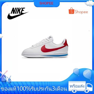 รองเท้าผ้าใบ N_ike Cortez Forrest Gump แฟชั่น สําหรับผู้ชาย และผู้หญิง สีขาว สีแดง