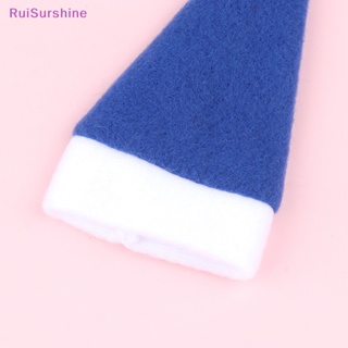 Ruisurshine ใหม่ หมวกซานตาคลอส อมยิ้ม ขนาดเล็ก 5 ชิ้น สําหรับตกแต่งต้นคริสต์มาส งานแต่งงาน