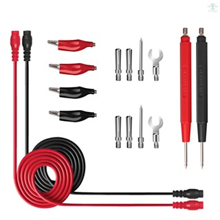 16Pcs Multifunctional Digital Test Lead Set Super Sharp Tips Silicone Test Lines Electronic Test Probe Kit