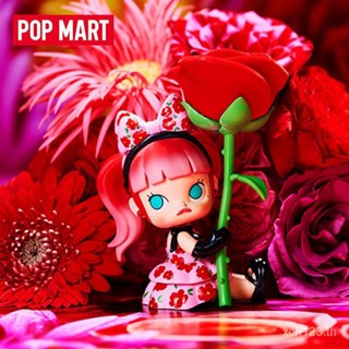 [พร้อมส่ง] ของแท้ POP MART POP MART MOLLYx Ninagawa กล่องปริศนา ดอกไม้จริง แฮนด์เมด ของเล่นอินเทรนด์ KEEB