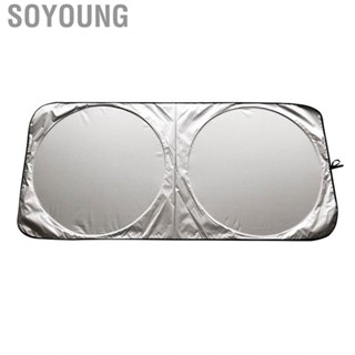 Soyoung Car Sunshade  Silver Plasters UV Heat Protection Window Sun Shade Lightweight for Outdoor