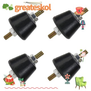 Greateskol แผ่นยางกันกระแทก 38x38 x 58 มม. สีดํา 4 ชิ้น