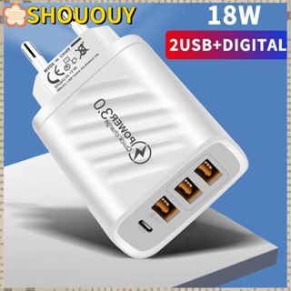 Shououy อะแดปเตอร์ชาร์จ USB Type C QC 3.0 PD20W สําหรับ iPhone 14 13