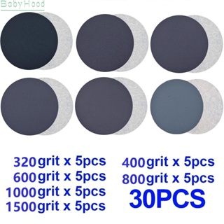 【Big Discounts】Sanding Discs 320 400 600 800 1000 1500 Sandpaper Disc 320-1500 125mm Wet/Dry#BBHOOD