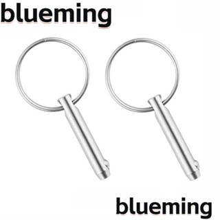 Blueming2 ชุดอุปกรณ์เสริมฮาร์ดแวร์ สเตนเลส สีเงิน ปลดเร็ว 6.3*38 มม. 2 ชิ้น