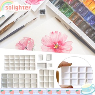 Solighter ตารางบรรจุภัณฑ์ พลาสติกเปล่า ครึ่งบล็อก ตาราง สีพื้น เลือกสีได้ สีน้ํา บรรจุย่อย