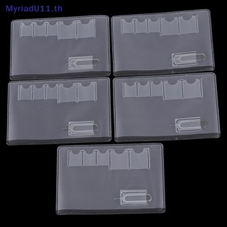 Myriadu เคสใส่ซิมการ์ด 6 ช่อง แบบใส แบบพกพา 5 ชิ้น